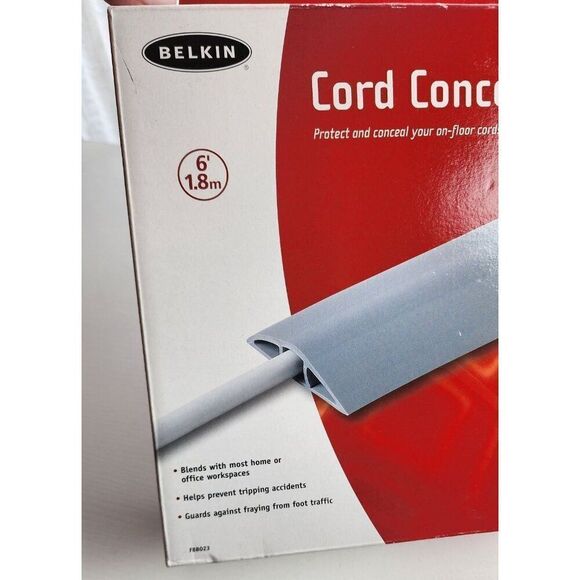 NEW in Box, Belkin 6 Foot Cord Concealer - Picture 2 of 3